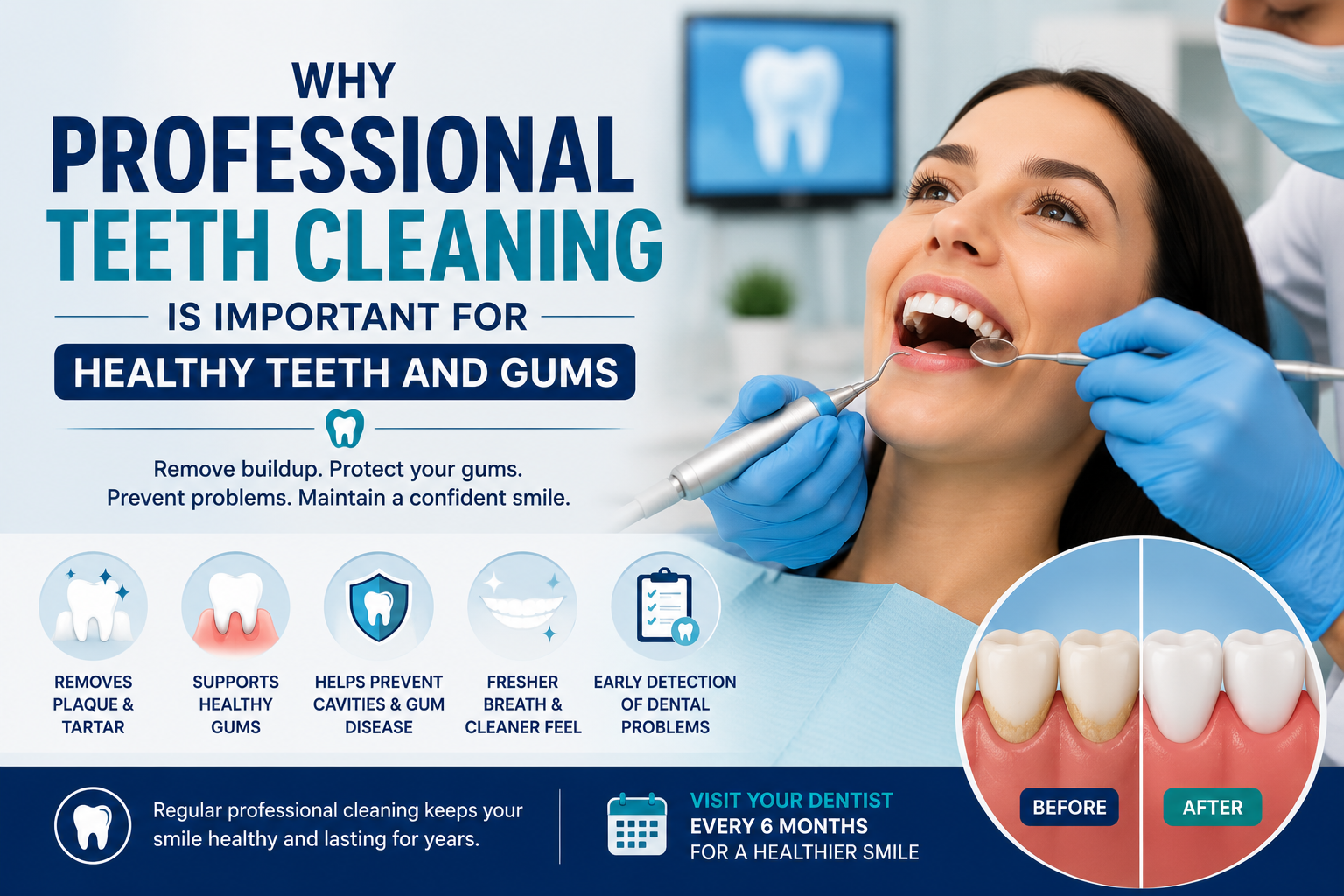 Why Professional Teeth Cleaning Is Important for Healthy Teeth and Gums